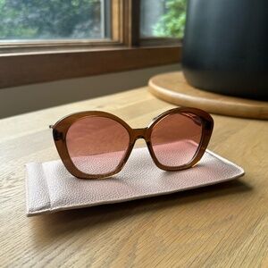 Chloé Oversized-Frame Sunglasses w/ Soft Case + Cleaning Cloth